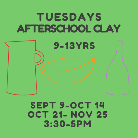 Afterschool Clay for 9-13yr