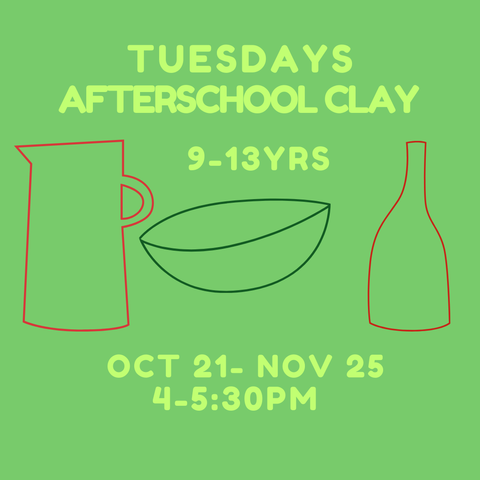 Afterschool Clay for 9-13yr