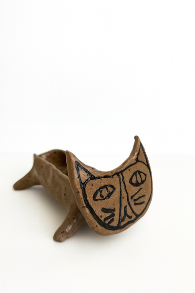 HANDBUILD ANIMAL SALT DISH/PLANTER