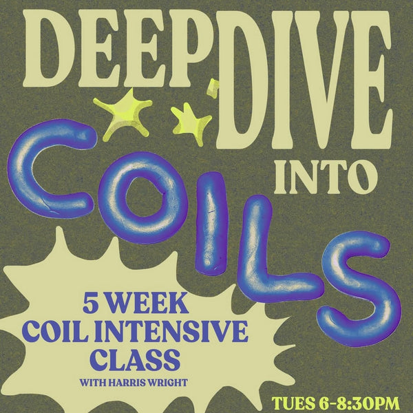HANDBUILDING: COILS & SURFACE DECORATION / MIXED LEVEL / 5 WEEKS / WEDNESDAY 6-8:30PM
