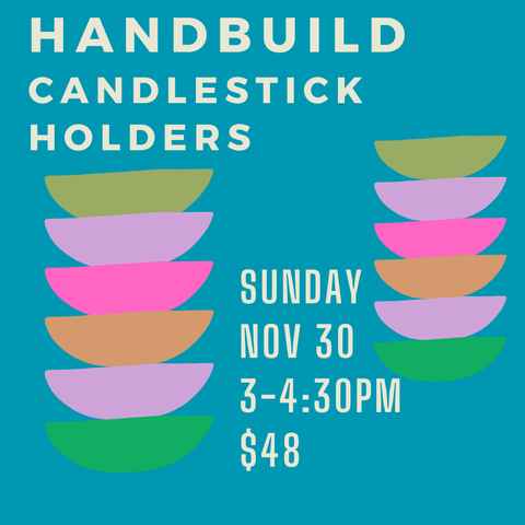 HANDBUILD CANDLESTICK HOLDER